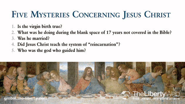 Five Mysteries Concerning Jesus Christ (Part 1)