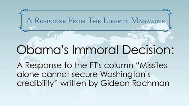 Obama’s Immoral Decision
