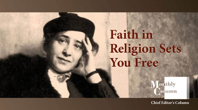 Faith in Religion Sets You Free