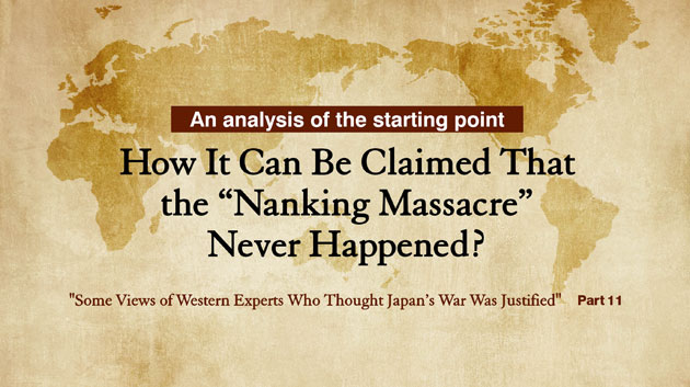 How It Can Be Claimed That the “Nanking Massacre” Never Happened?