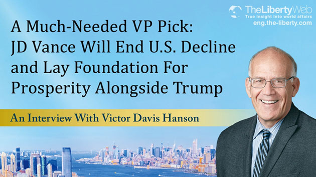 A Much-Needed VP Pick: JD Vance Will End U.S. Decline and Lay Foundation For Prosperity Alongside Trump